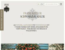 Tablet Screenshot of franz-keller.de